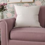 Laura Ashley Wickerwork Coral Pink Cushion