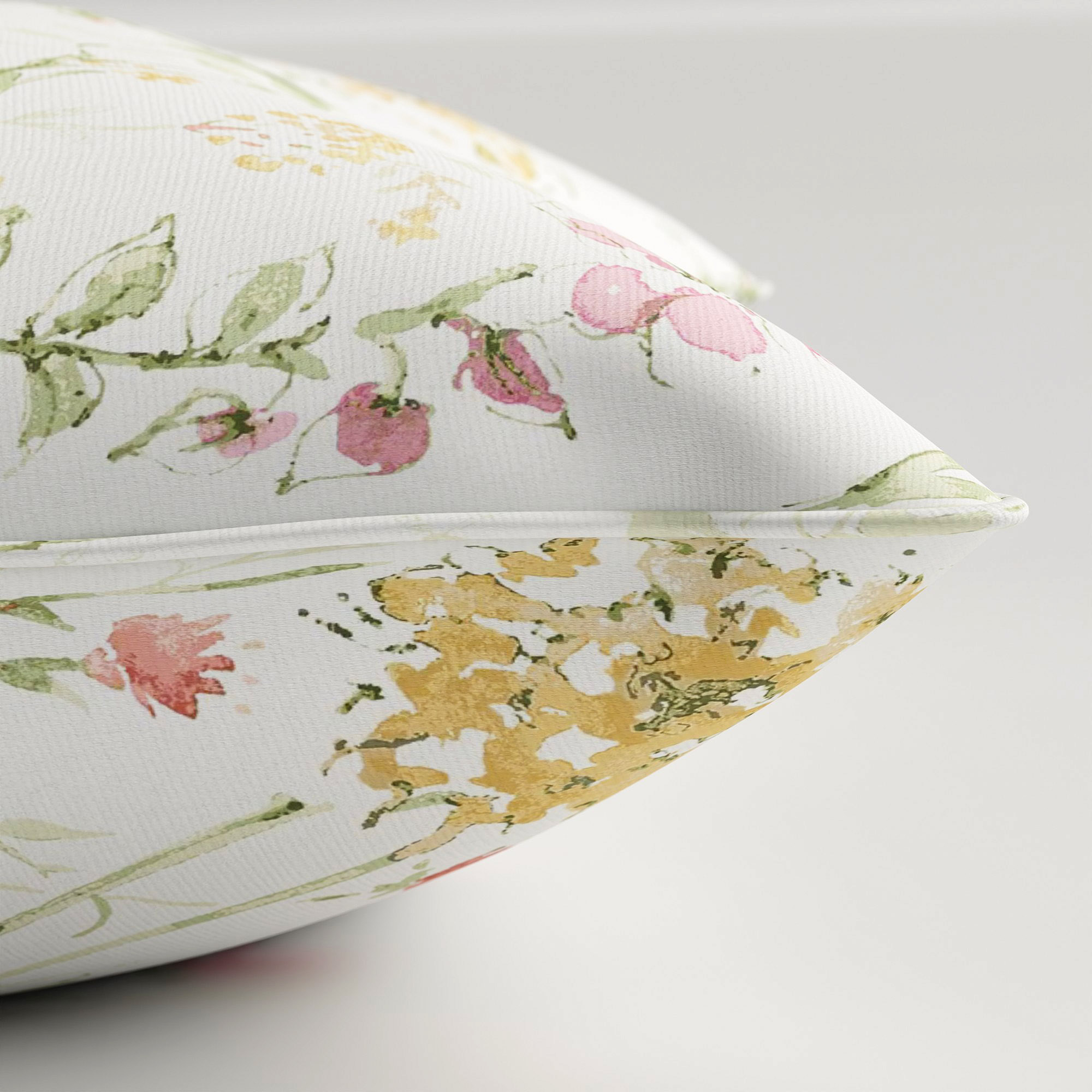 Laura Ashley Wild Meadow Coral Pink Cushion - Image 4