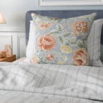 Laura Ashley Wild Roses Ochre Yellow Cushion