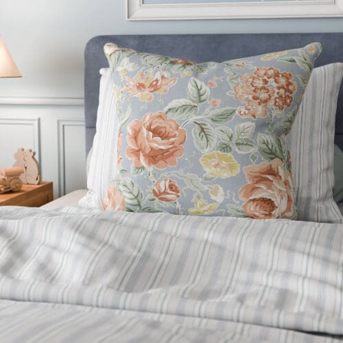 Laura Ashley Wild Roses Ochre Yellow Cushion