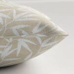 Laura Ashley Willow Leaf Chenille Natural Cushion