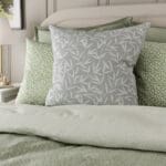 Laura Ashley Willow Leaf Chenille Steel Cushion