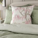 Laura Ashley Wisteria Coral Pink Cushion