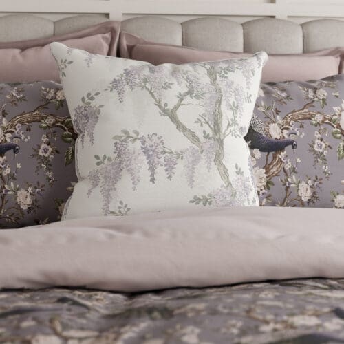 Laura Ashley Wisteria Lavender Cushion