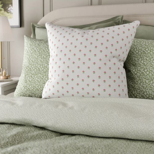 Laura Ashley Wood Violet Peony Pink Cushion