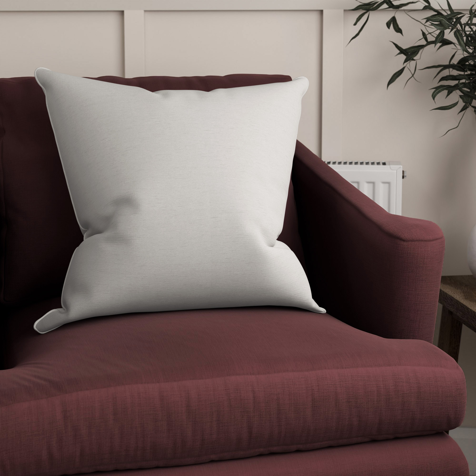 Keaton White Cushion