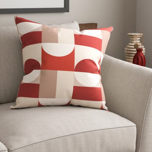 Crosby Scarlet Cushion