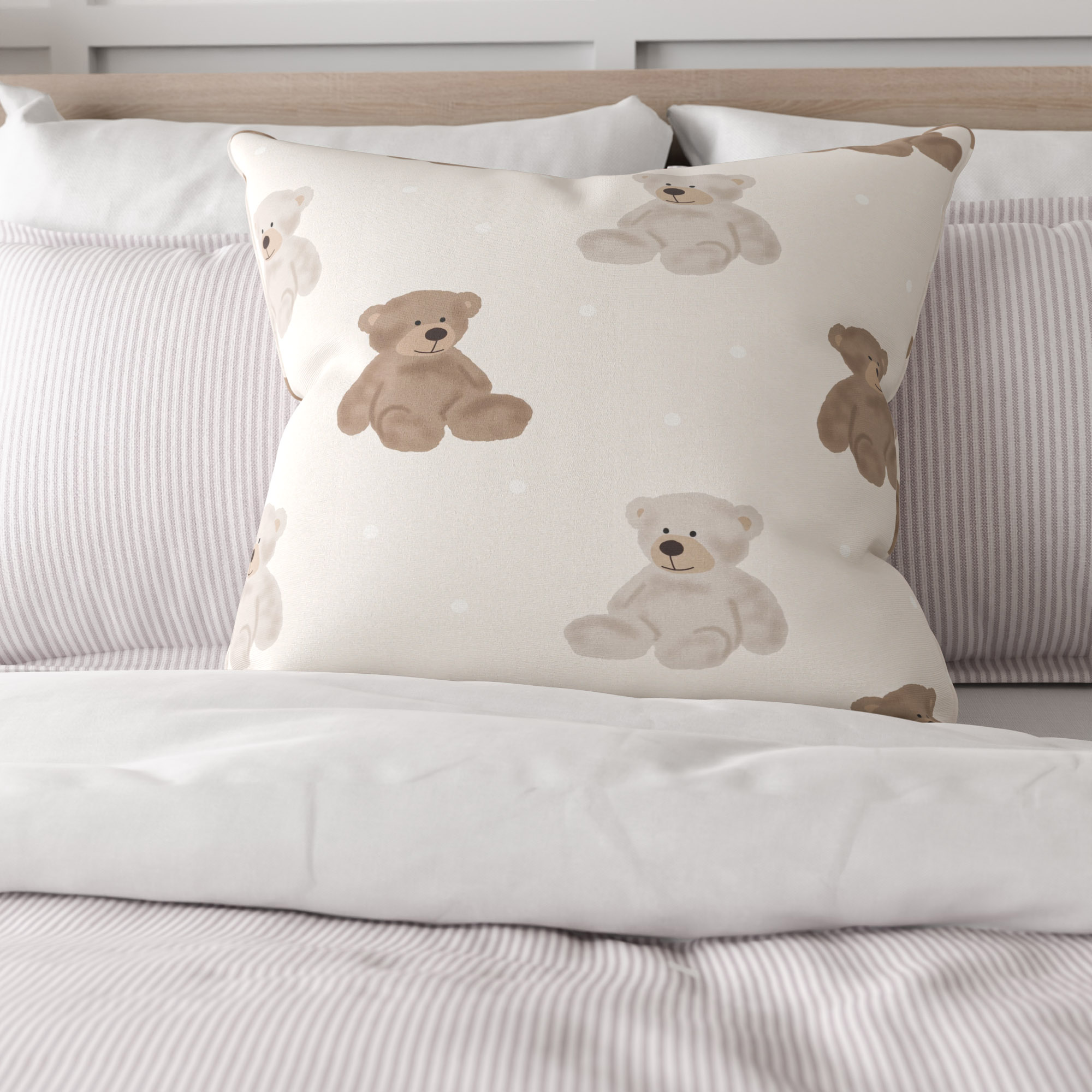 Teddies Cream Cushion
