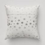 Twinkle Stars Silver Cushion