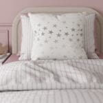 Twinkle Stars Silver Cushion