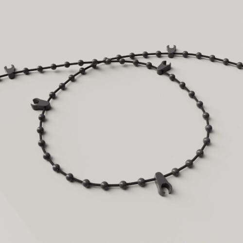89mm (3.5") Anthracite Chain (100 Links)