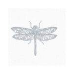 Sara Miller Dragonfly White Wave Curtain