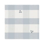 Laura Ashley Alphabet Gingham Blue Wave Curtain