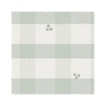 Laura Ashley Alphabet Gingham Sage Wave Curtain