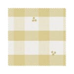 Laura Ashley Alphabet Gingham Yellow Wave Curtain