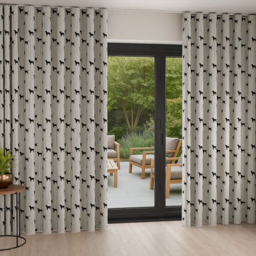 Emily Bond Marley Coal Wave Curtain