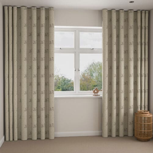 Emily Bond Millie Indigo Wave Curtain