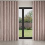 Emily Bond Oscar Stripe Raspberry Wave Curtain