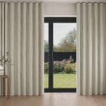 Emily Bond Oscar Stripe Sage Wave Curtain