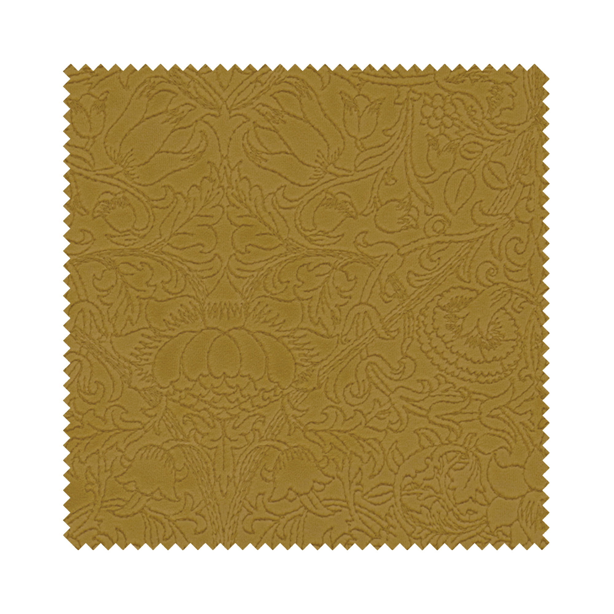 William Morris At Home Lodden Embroidery Ochre Wave Curtain - Image 7