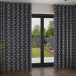 Emily Bond Peggy Indigo Wave Curtain