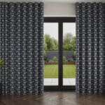 Emily Bond Peggy Indigo Wave Curtain
