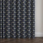 Emily Bond Peggy Indigo Wave Curtain