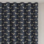 Emily Bond Peggy Indigo Wave Curtain