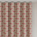 Emily Bond Peggy Raspberry Wave Curtain