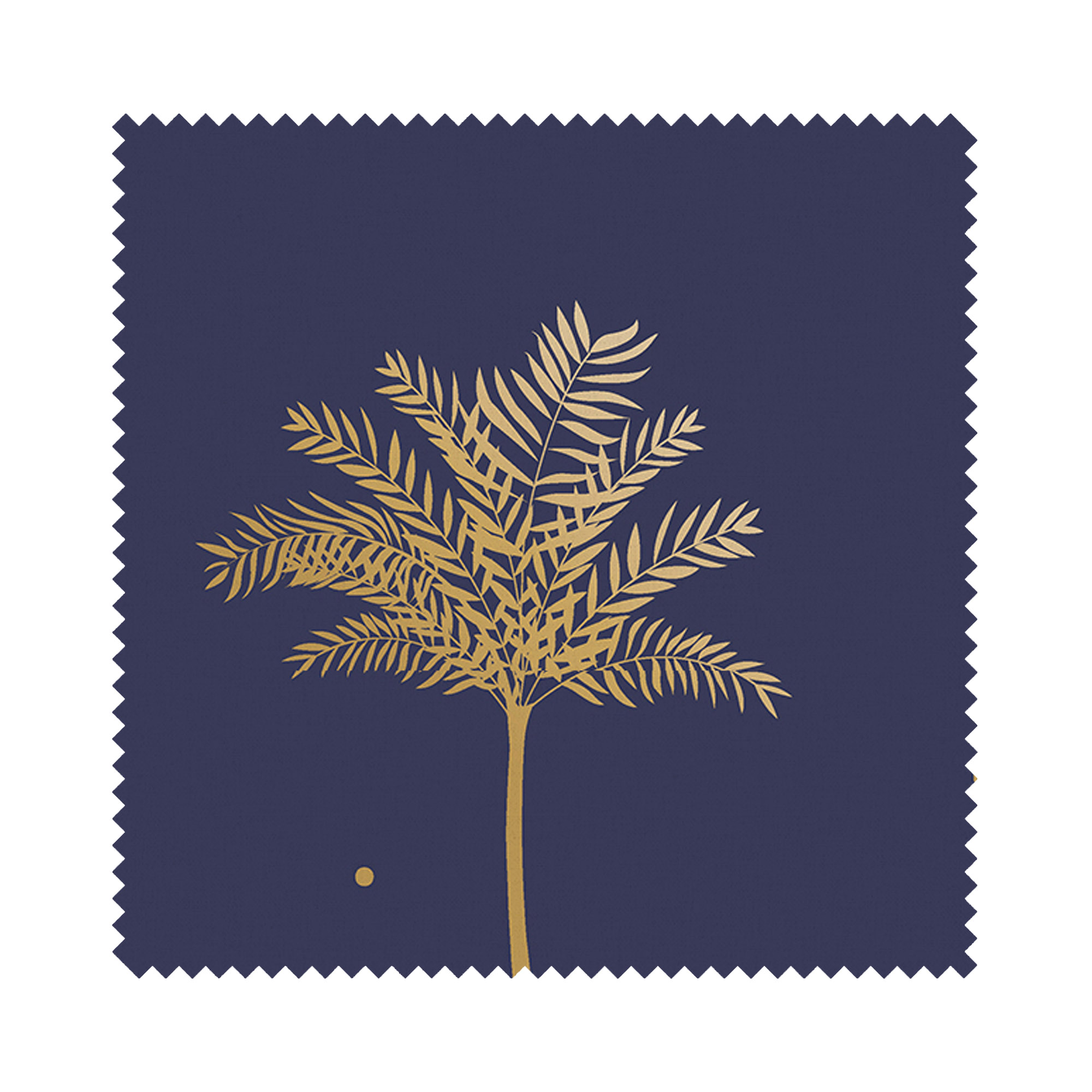 Sara Miller Small Palm Tree Navy Wave Curtain - Image 7