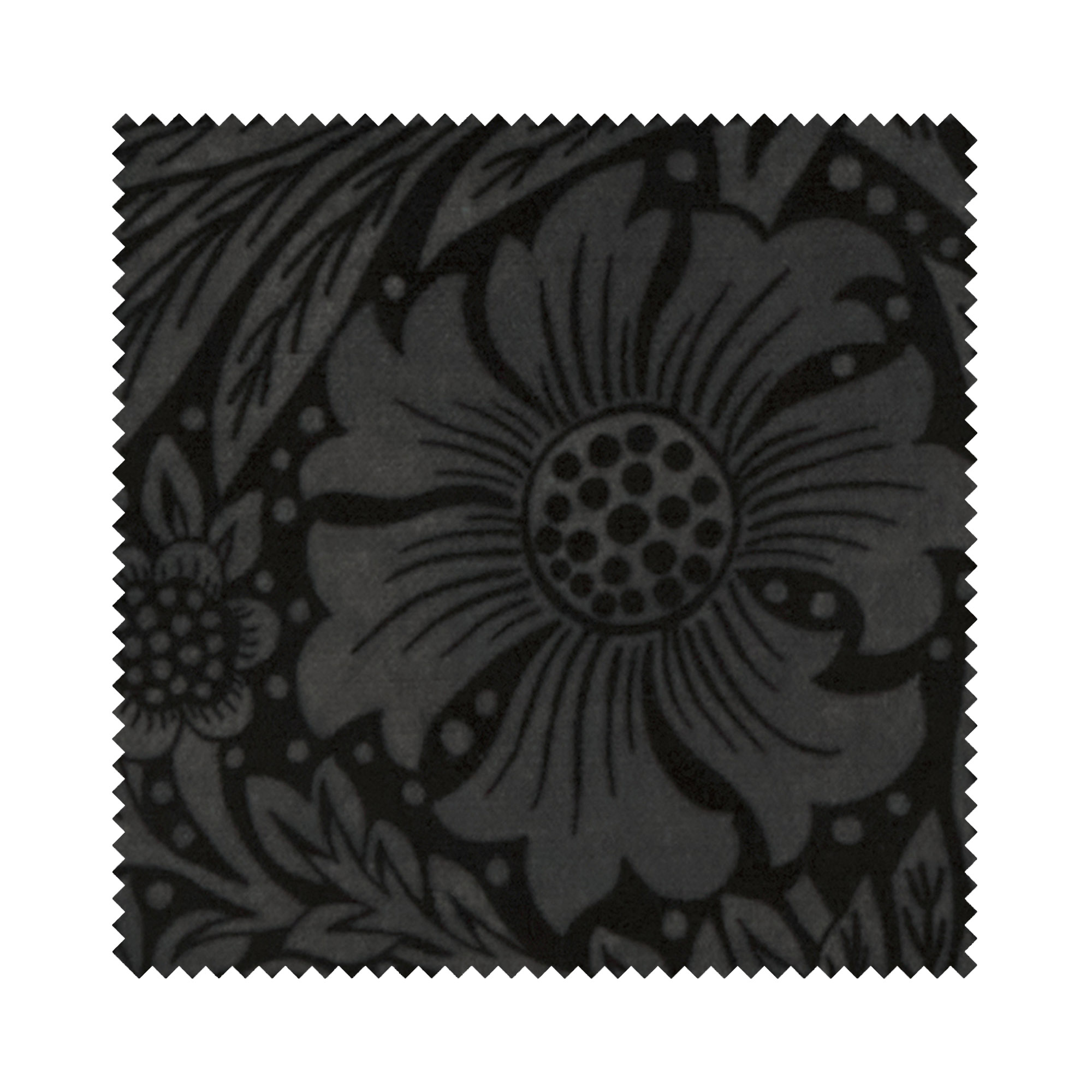William Morris At Home Marigold Velvet Charcoal Wave Curtain - Image 7