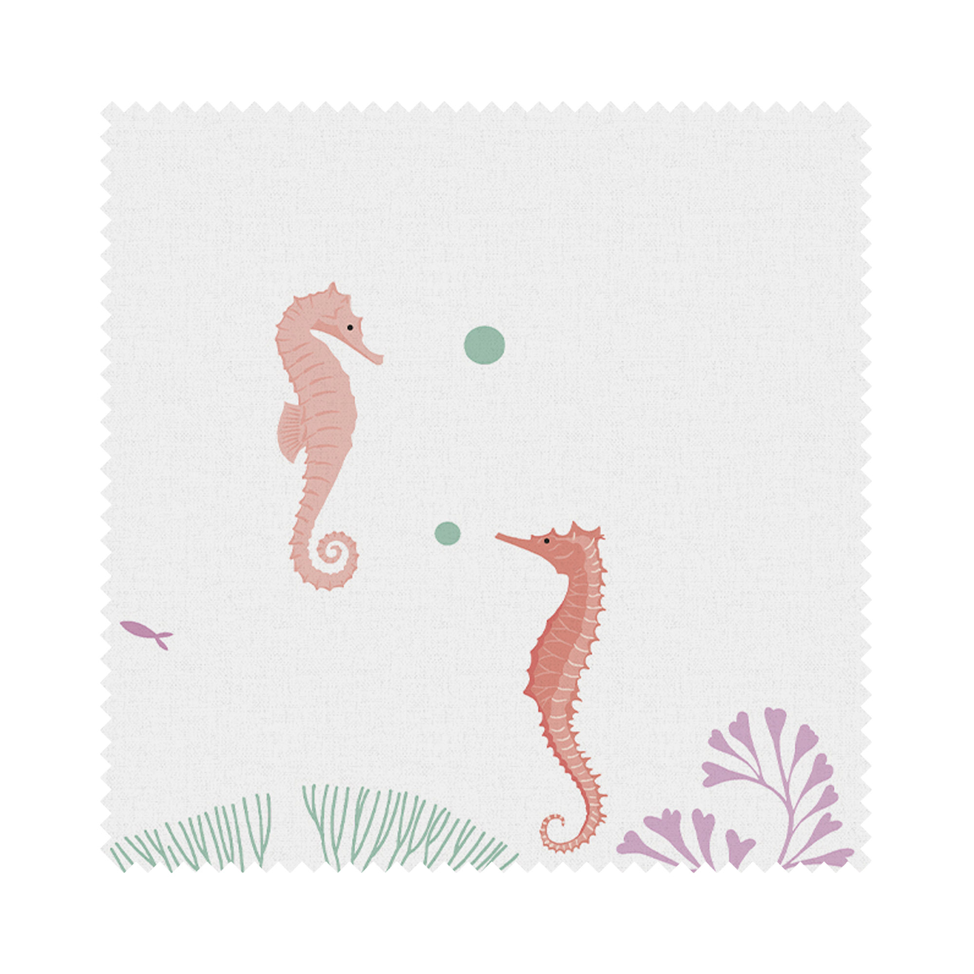 Sara Miller Underwater White Wave Curtain - Image 7