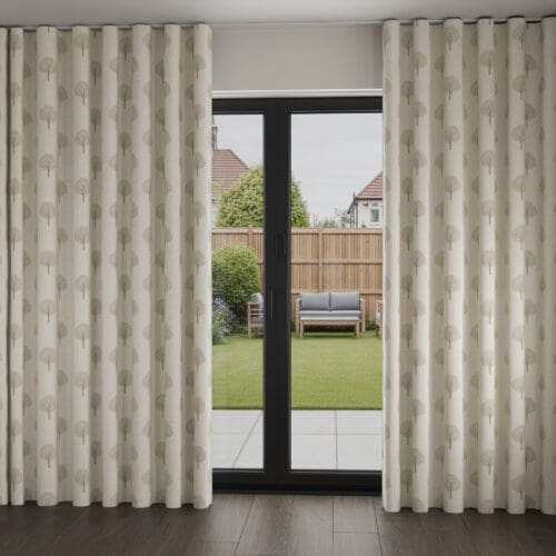 Emily Bond Yew Tree Linen Wave Curtain