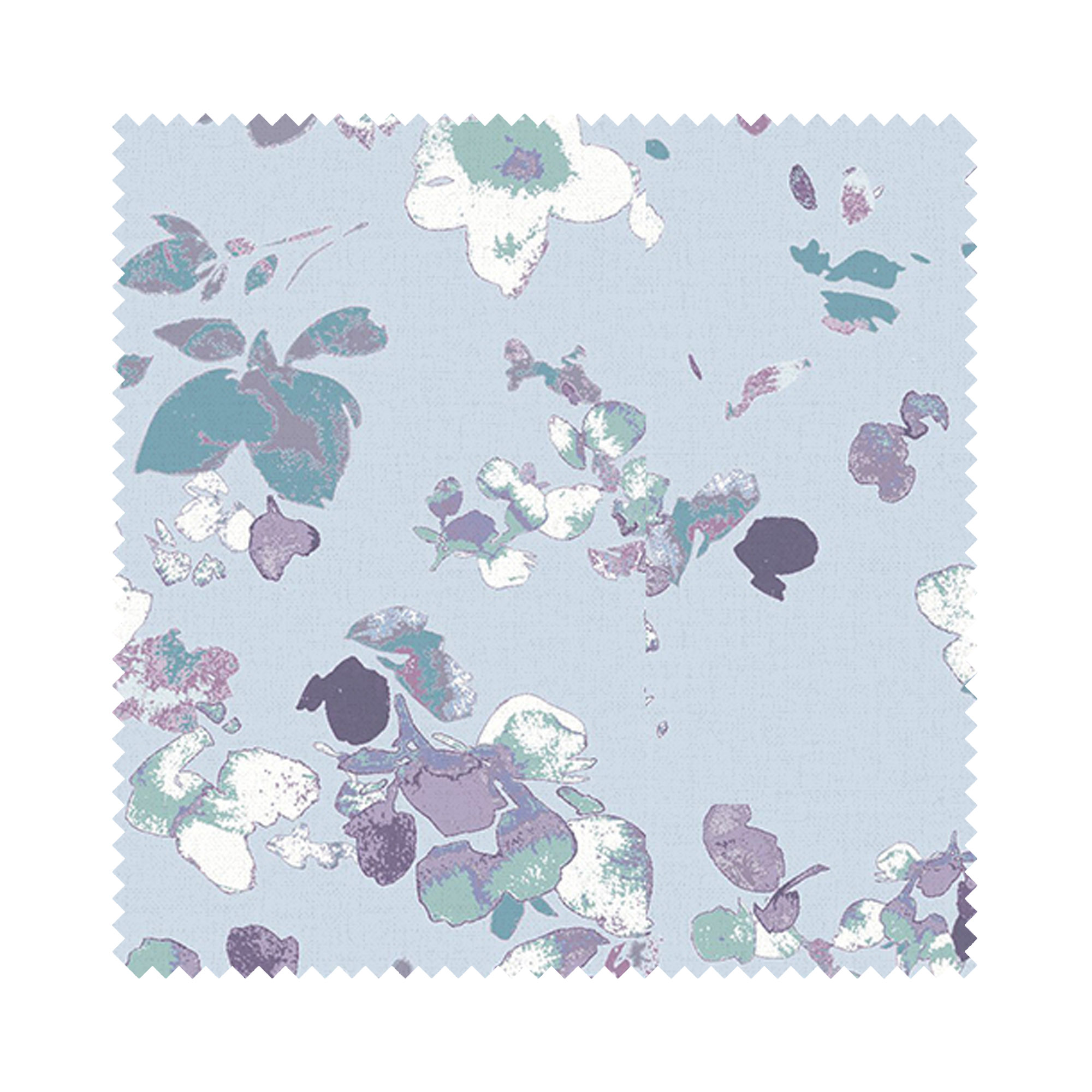 Laura Ashley Blossoms Chalk Blue Wave Curtain - Image 7