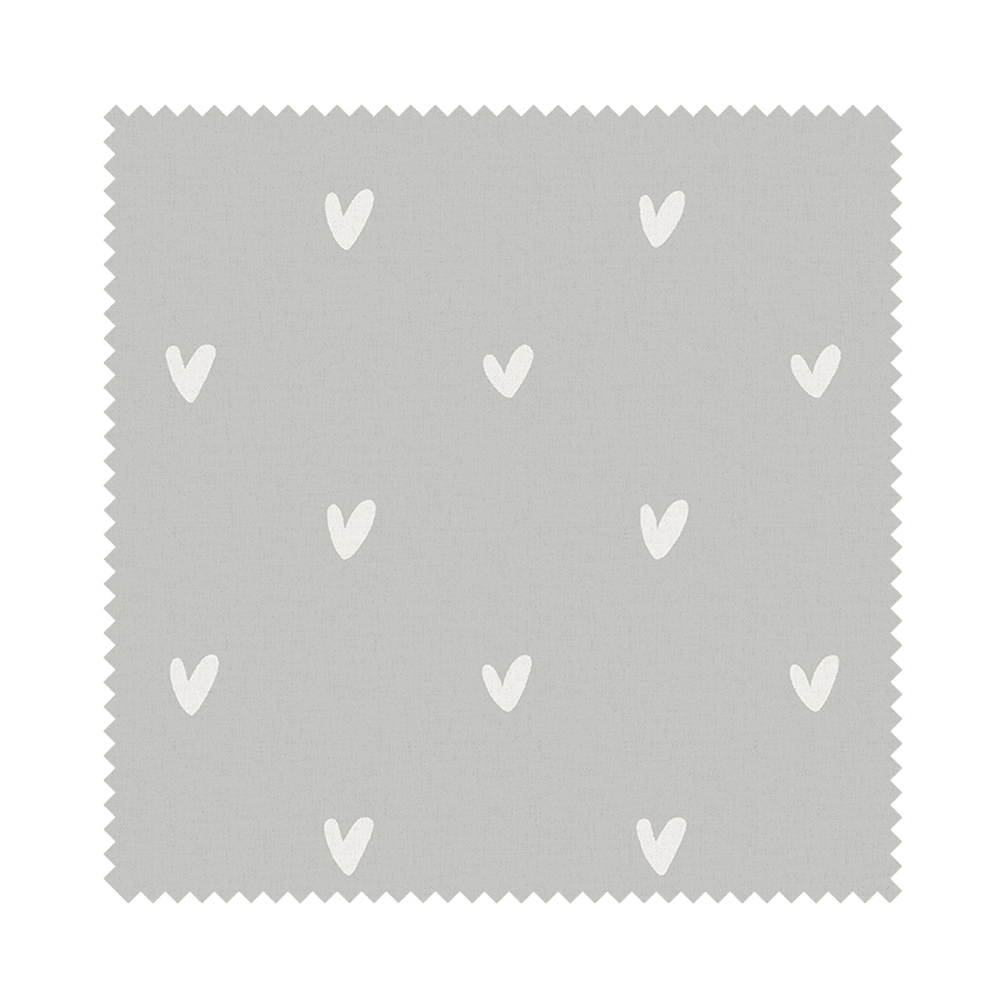 Sophie Allport Hearts Grey Wave Curtain - Image 6