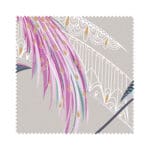 Sara Miller Ornamental Peacock Warm Grey Wave Curtain