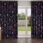 Sara Miller Bamboo Smokey Blue Wave Curtain
