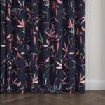 Sara Miller Bamboo Smokey Blue Wave Curtain