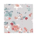 Laura Ashley Blossoms Pale Steel Wave Curtain