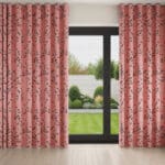 Sara Miller Butterflies & Trellis Peach Wave Curtain