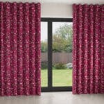 Sara Miller Butterflies & Trellis Purple Wave Curtain