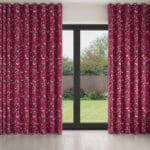 Sara Miller Butterflies & Trellis Purple Wave Curtain