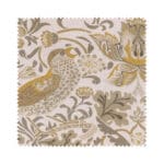 William Morris At Home Strawberry Thief Ochre Wave Curtain