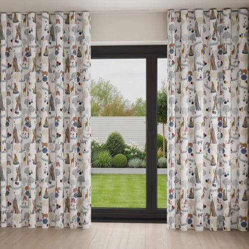 Sara Miller Circus White Wave Curtain
