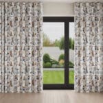 Sara Miller Circus White Wave Curtain