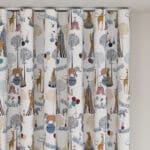 Sara Miller Circus White Wave Curtain