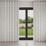 Sara Miller Dragonfly White Wave Curtain