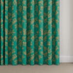 Sara Miller Etched Leaves Green Wave Curtain