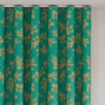 Sara Miller Etched Leaves Green Wave Curtain