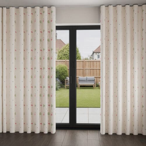 Sara Miller Flamingo Cream Wave Curtain